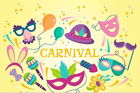 Tarjetas de Carnaval 10x15, 15x15 y 15x20