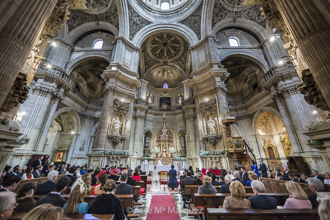 Reportaje de Boda en la Iglesia del Sagrario, Granada.