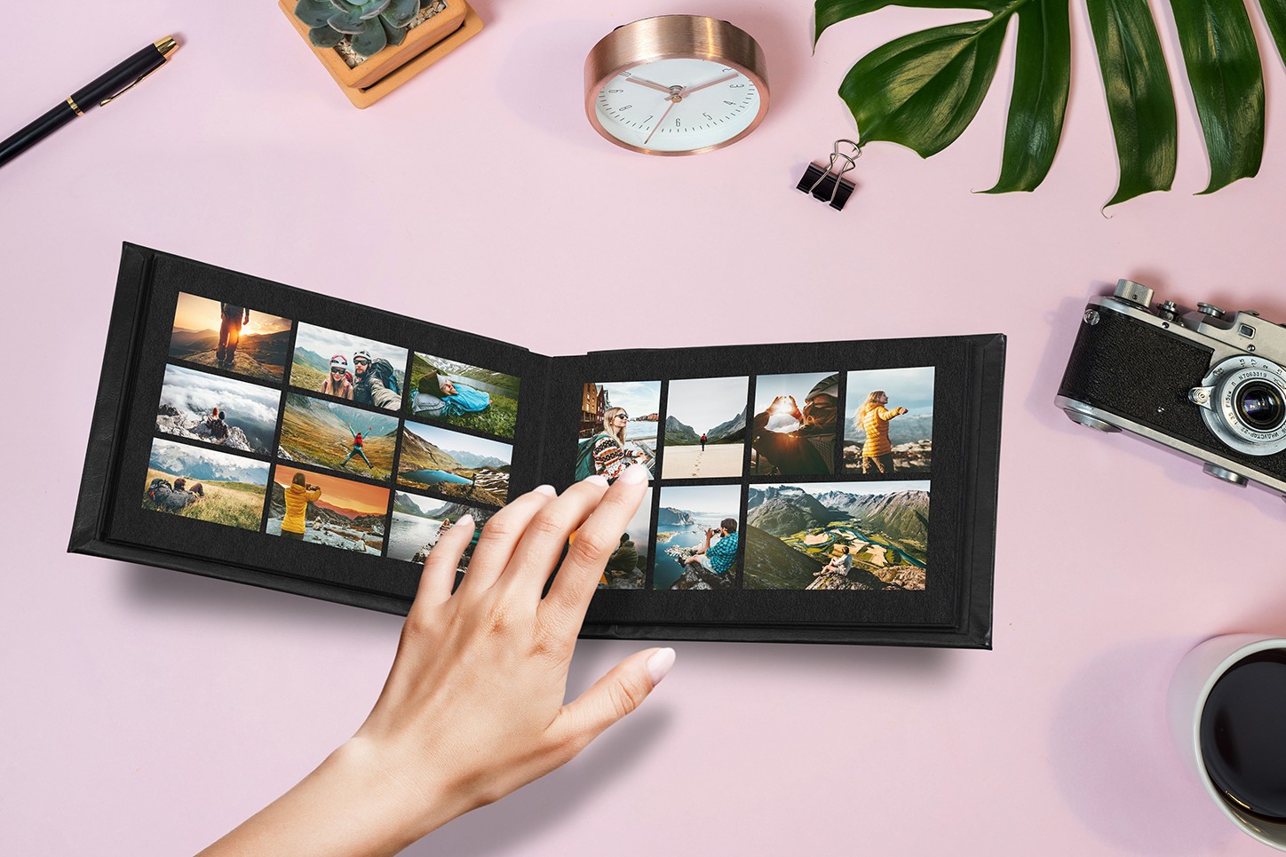 Álbumes fotográficos estilo Hofmann. App Diseño automático. Impresión en 5 minutos. Formatos 10x15, 15x15 y 15x20