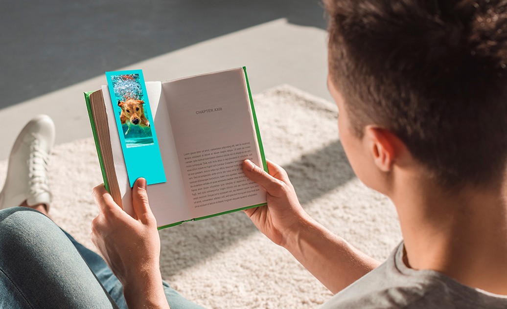 Marcapáginas personalizados con foto. Separadores. Servicio rápido de impresión. Variedad de plantillas. Pide online y recoge en nuestro estudio