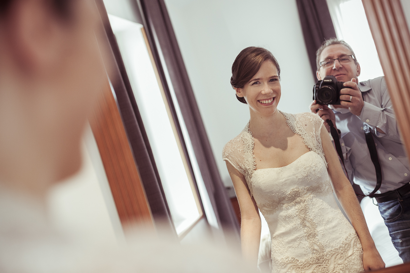 José María Márquez trabajando en una boda